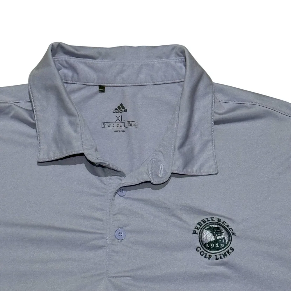 Adidas Men's XL Polo - Pebble Beach Golf Link -‎ Pale Lavender Color